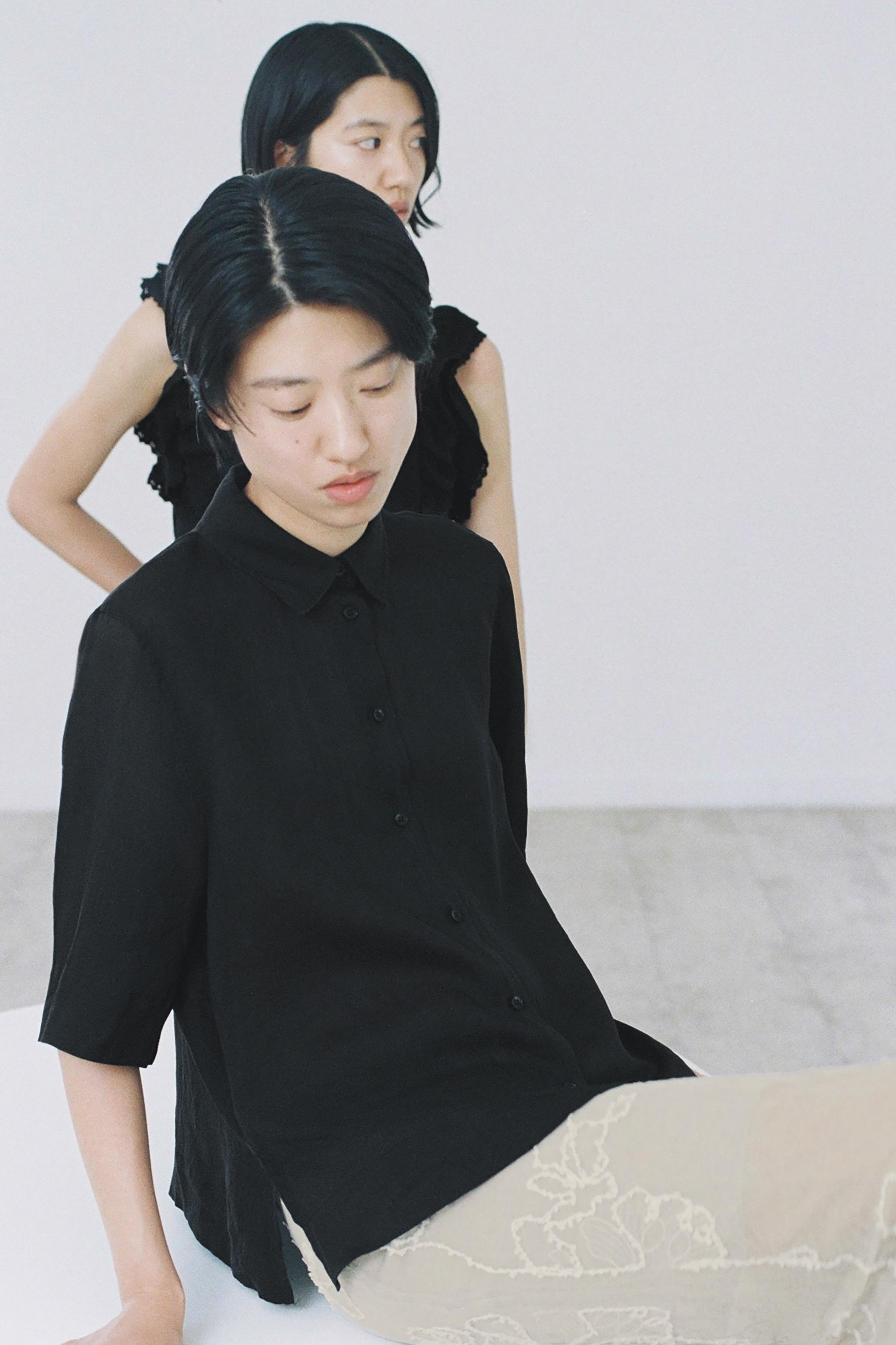 ラミーシャツ ラミーシャツ ZW COLLECTION - ホワイト | ZARA Japan / 日本
