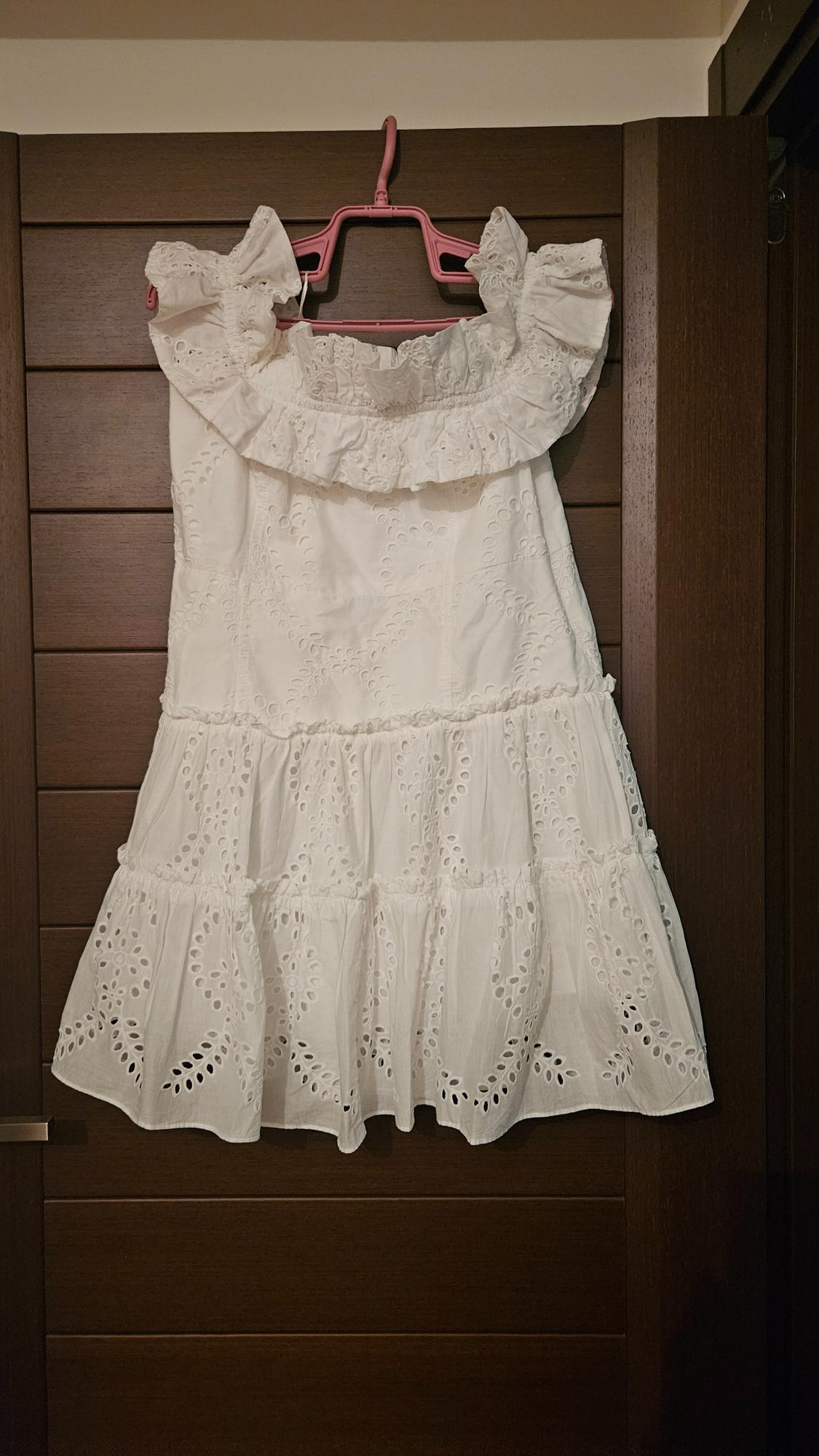 SHORT DRESS WITH EXPOSED SHOULDERS - Image 2
