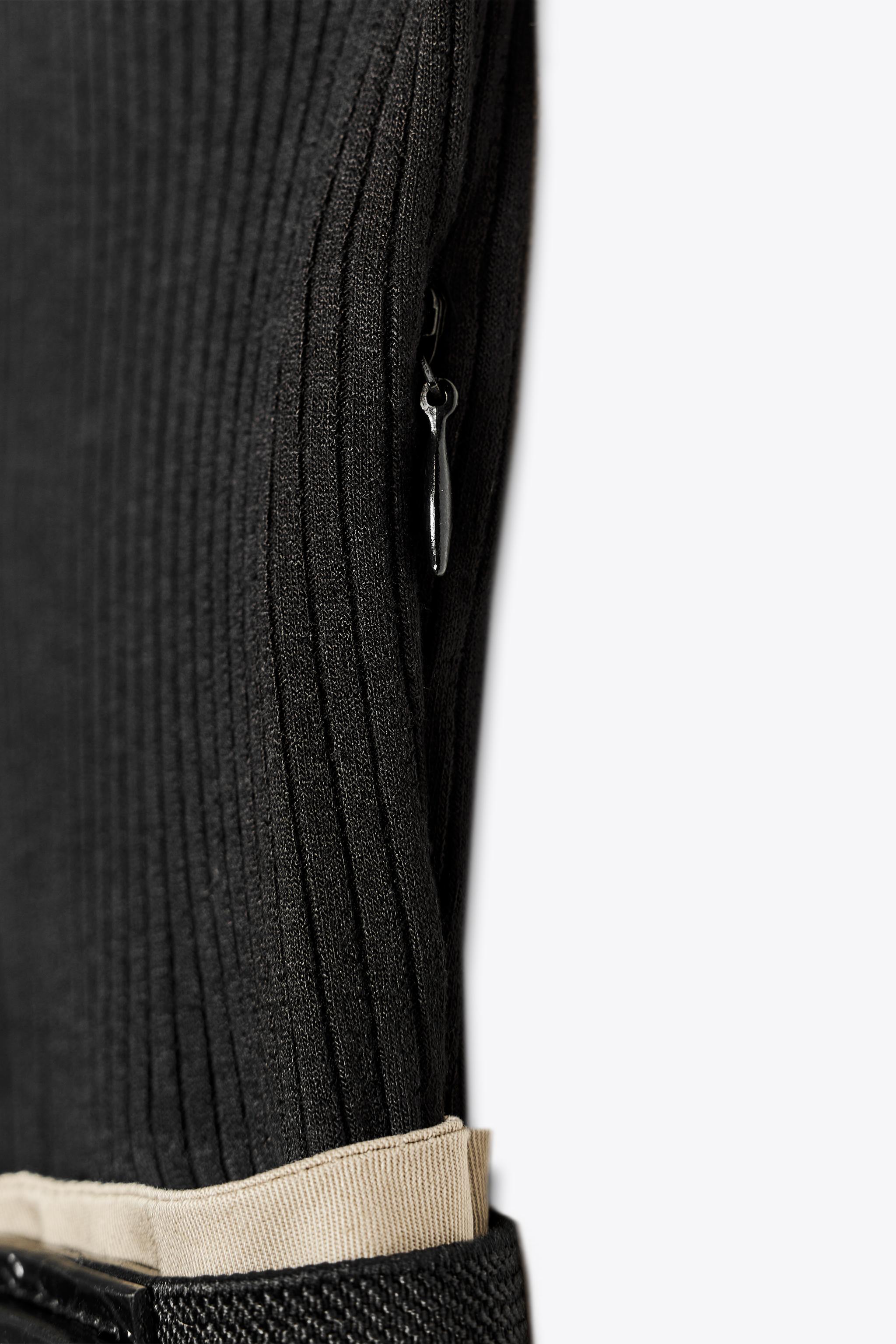 ZARA ザラ　切り替えベルト付きワンピース　新品、未使用 ZARA 切り替えベルト付きワンピース 0387/155 (ZARA/ワンピース