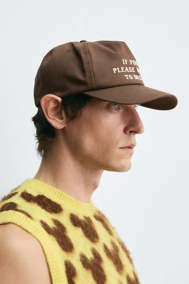 TEXT CAP HARRY LAMBERT FOR ZARA X DISNEY - Brown by Zara - Image 1