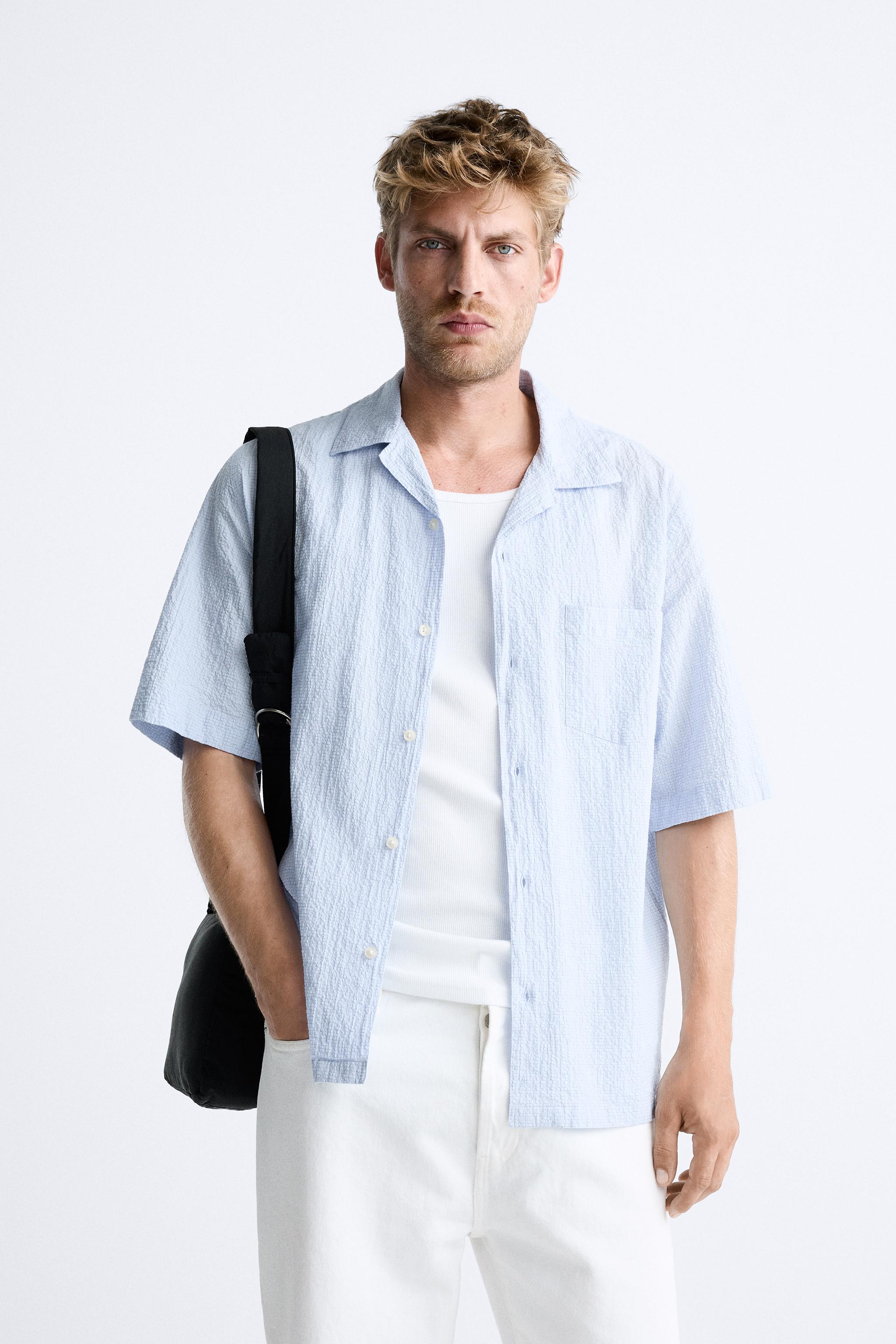 Zara hombre discount camisas manga corta