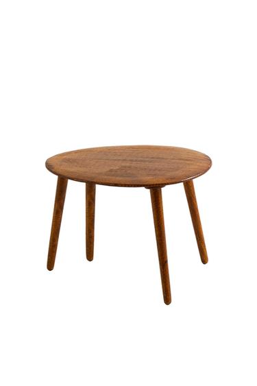BEVELLED WOODEN COFFEE TABLE - Brown by Zara