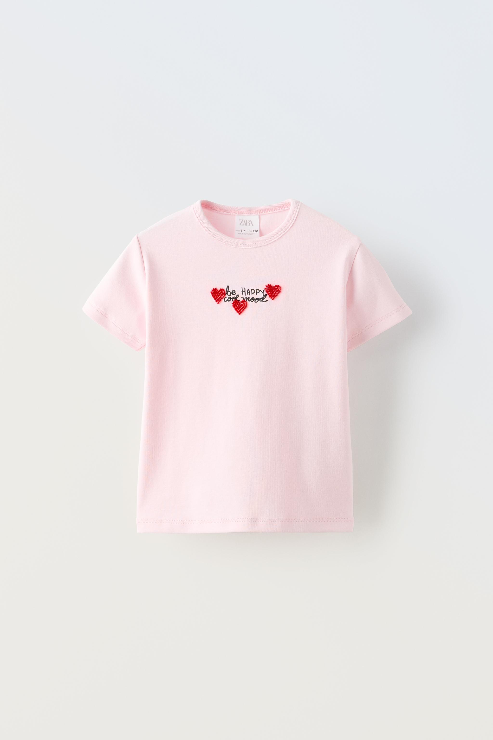 Zara pink outlet t shirt