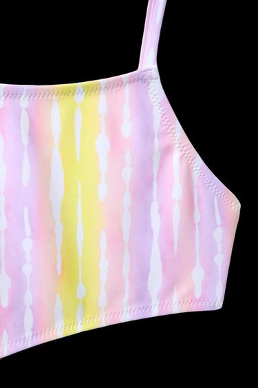 6–14 JAHRE/TIE-DYE-BADEANZUG MIT MUSCHELN UND CUT-OUT - Rosa / Lila von Zara
