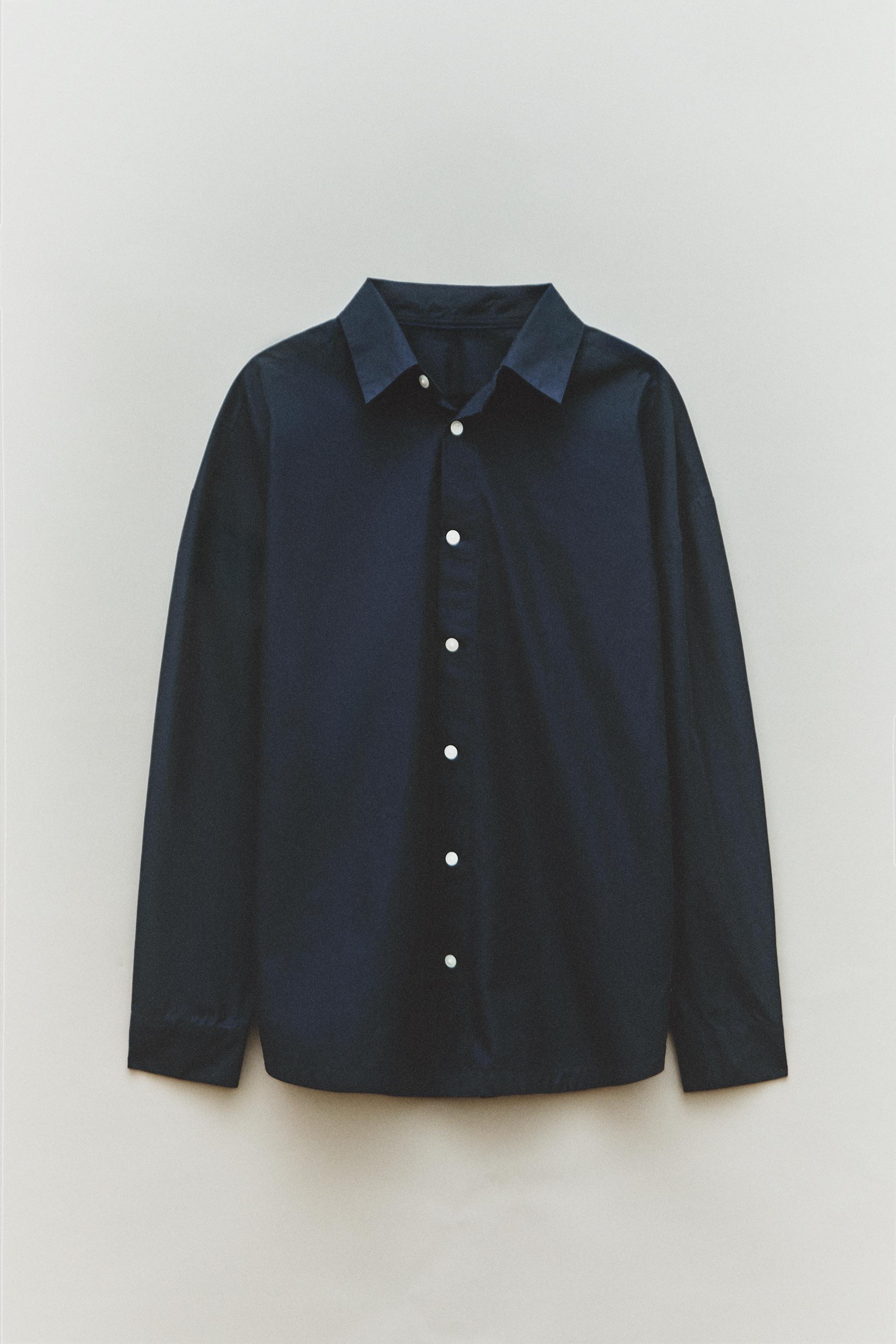 PLAIN COTTON BEACH SHIRT