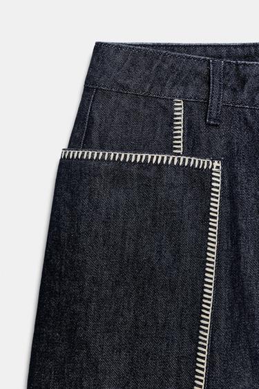 SHORT Z1975 BRODÉ - Bleu de Zara - Image 7