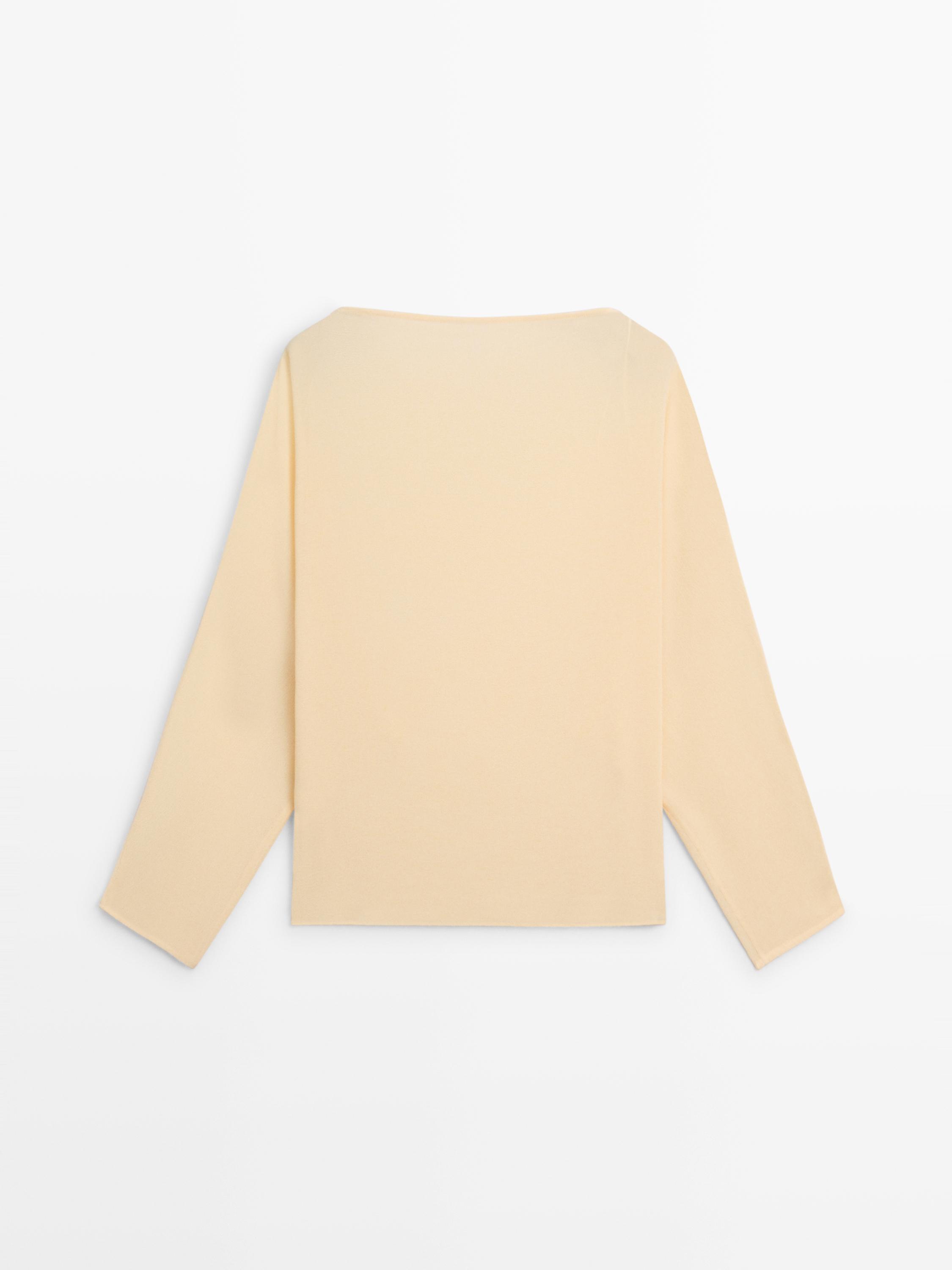 Flowing semi-sheer shirt