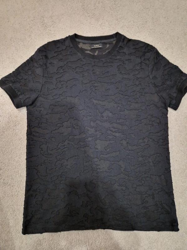 CAMOUFLAGE SHORT SLEEVE SWEATER