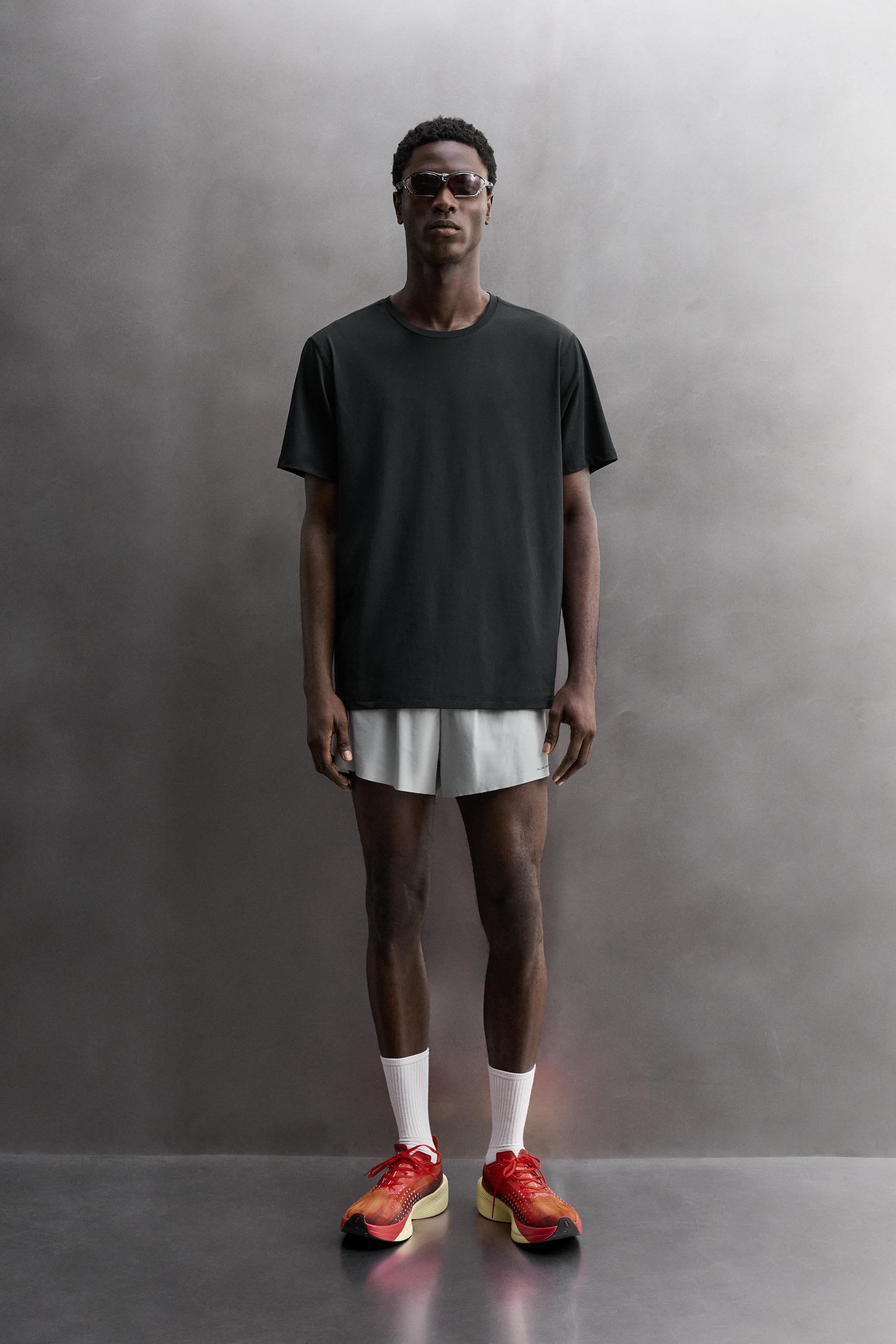 Мужские футболки Zara BASIC TECHNICAL T-SHIRT