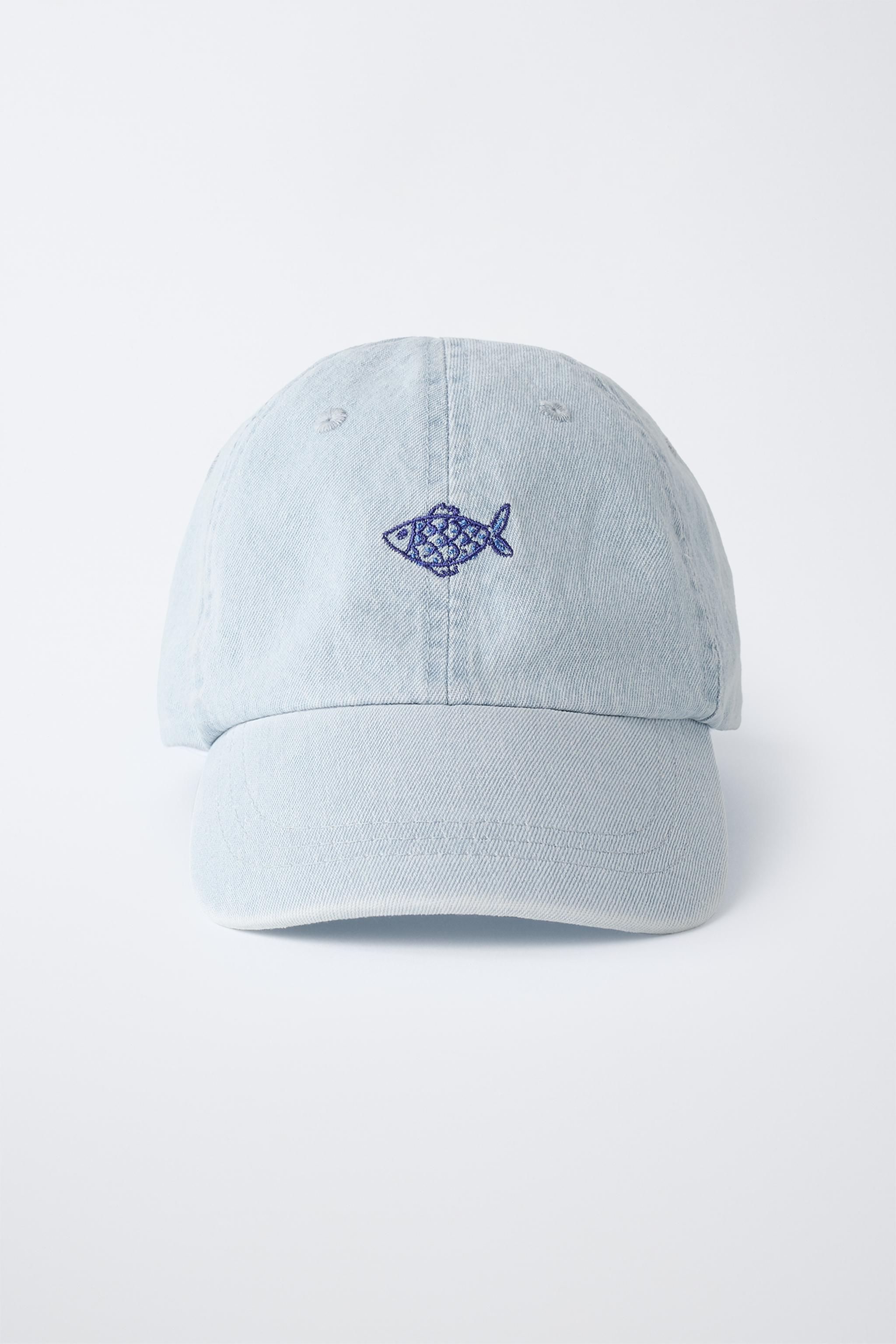 CASQUETTE DENIM POISSON BRODÉ