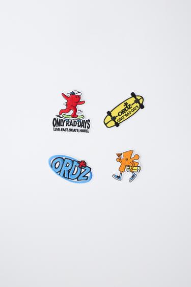 حزمة أربع رقعات بأشكال مختلفة - متعدد الألوان الخاص بـ Zara - صورة 0