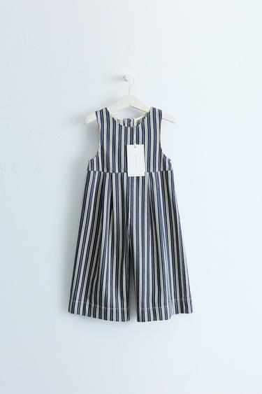 ZARA TIMELESS - LONG STRIPED DUNGAREES - Navy blue by Zara - Image 0