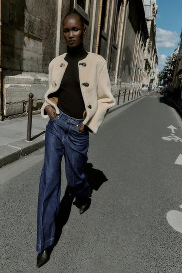 DOUBLE-FACED JACKET WITH TOGGLES - Ecru by Zara