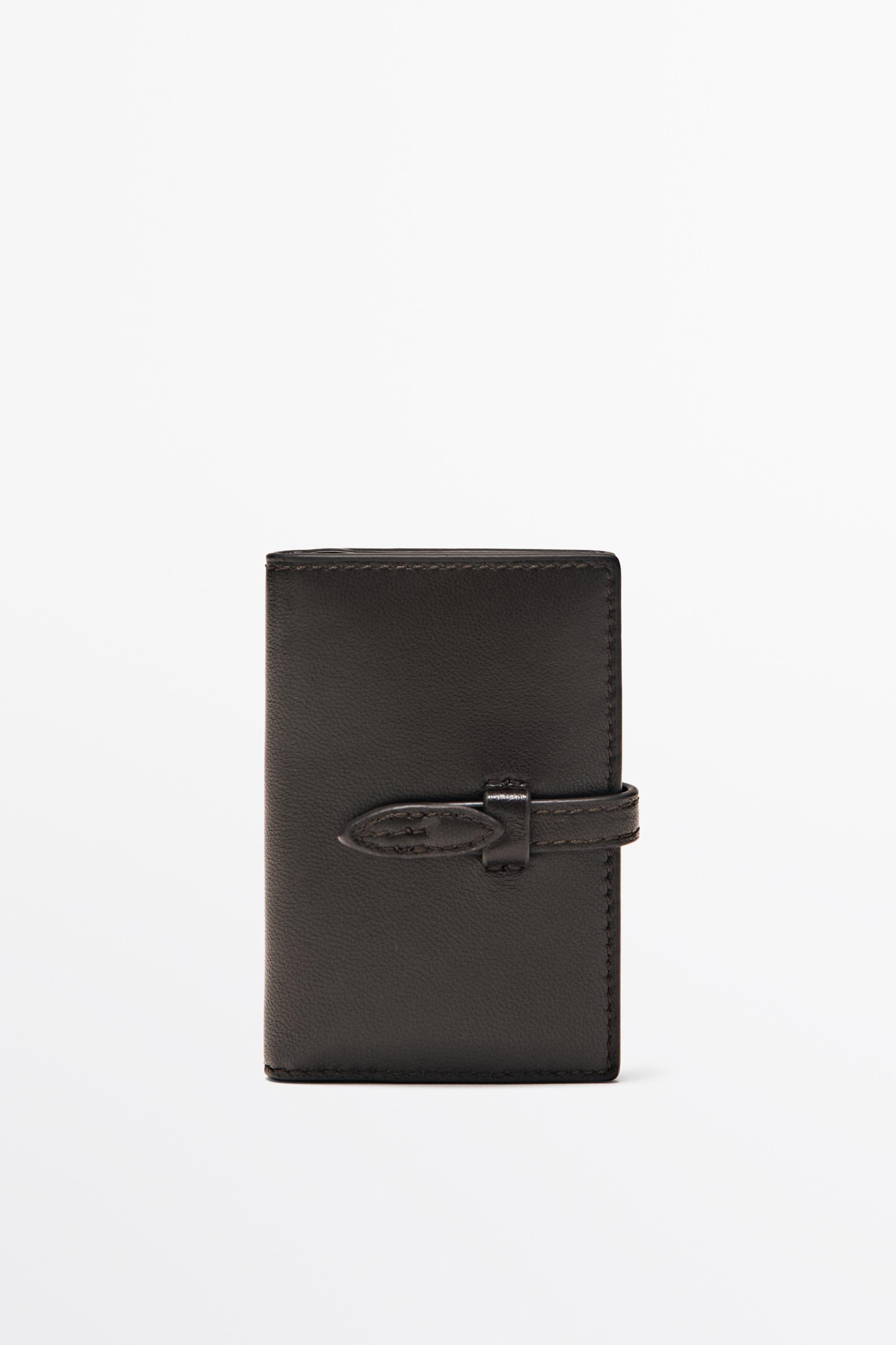 Portefeuille en cuir nappa