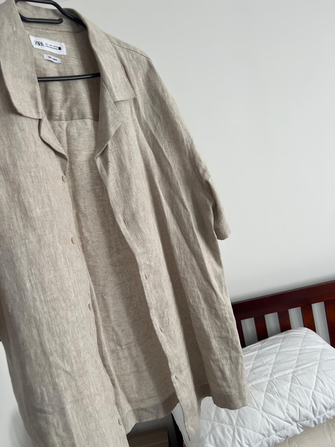 TEXTURED LINEN/COTTON SHIRT - Image 3