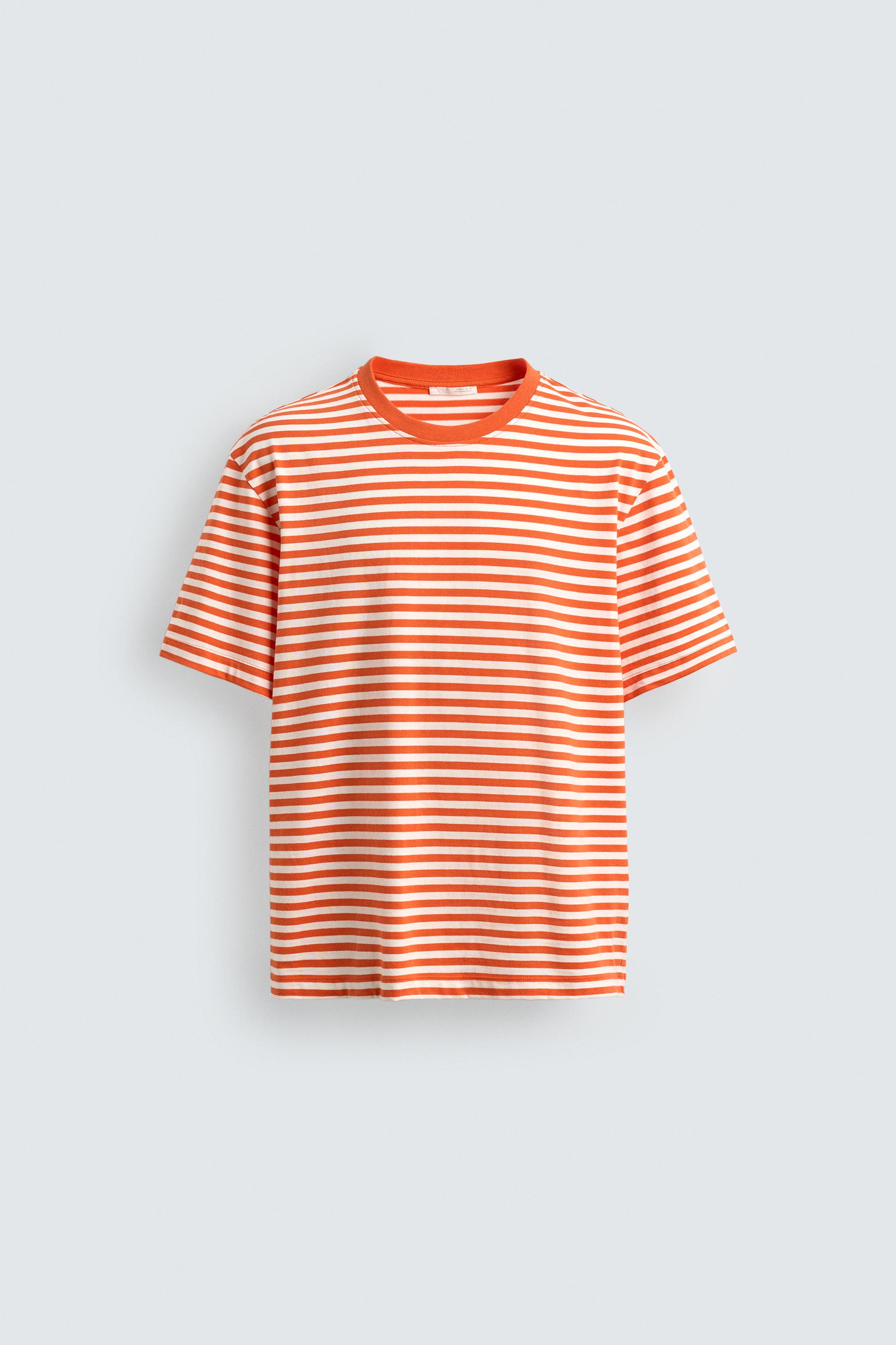 REGULAR FIT STRIPED JACQUARD T-SHIRT