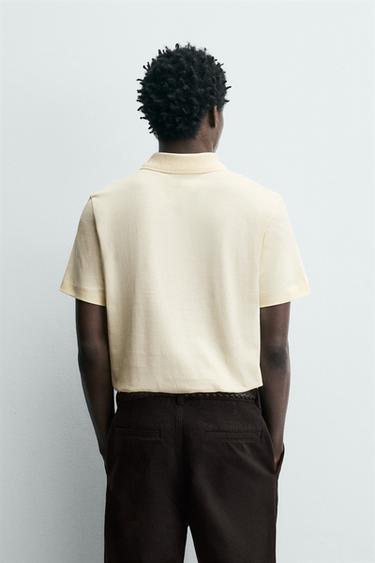 REGULAR FIT POLO SHIRT - Light yellow by Zara - Image 2