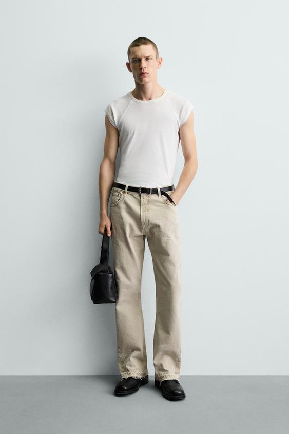 SPLASH EFFECT FLARE FIT JEANS from Zara - $99.90
