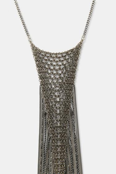 COLLIER SAC CHAÎNES - Argent de Zara - Image 2