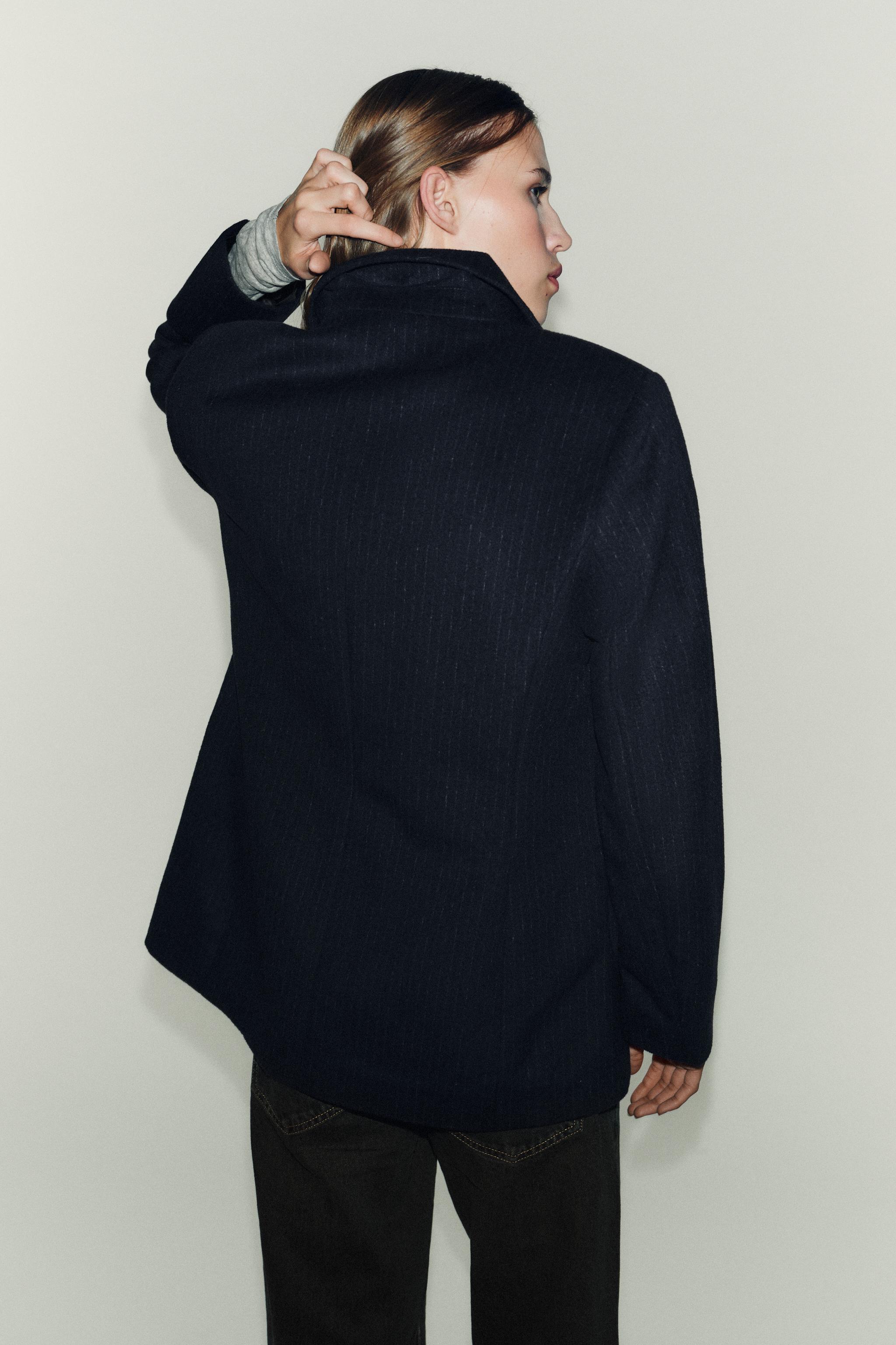 BLAZER AVEC LAINE À RAYURES DIPLOMATIQUES