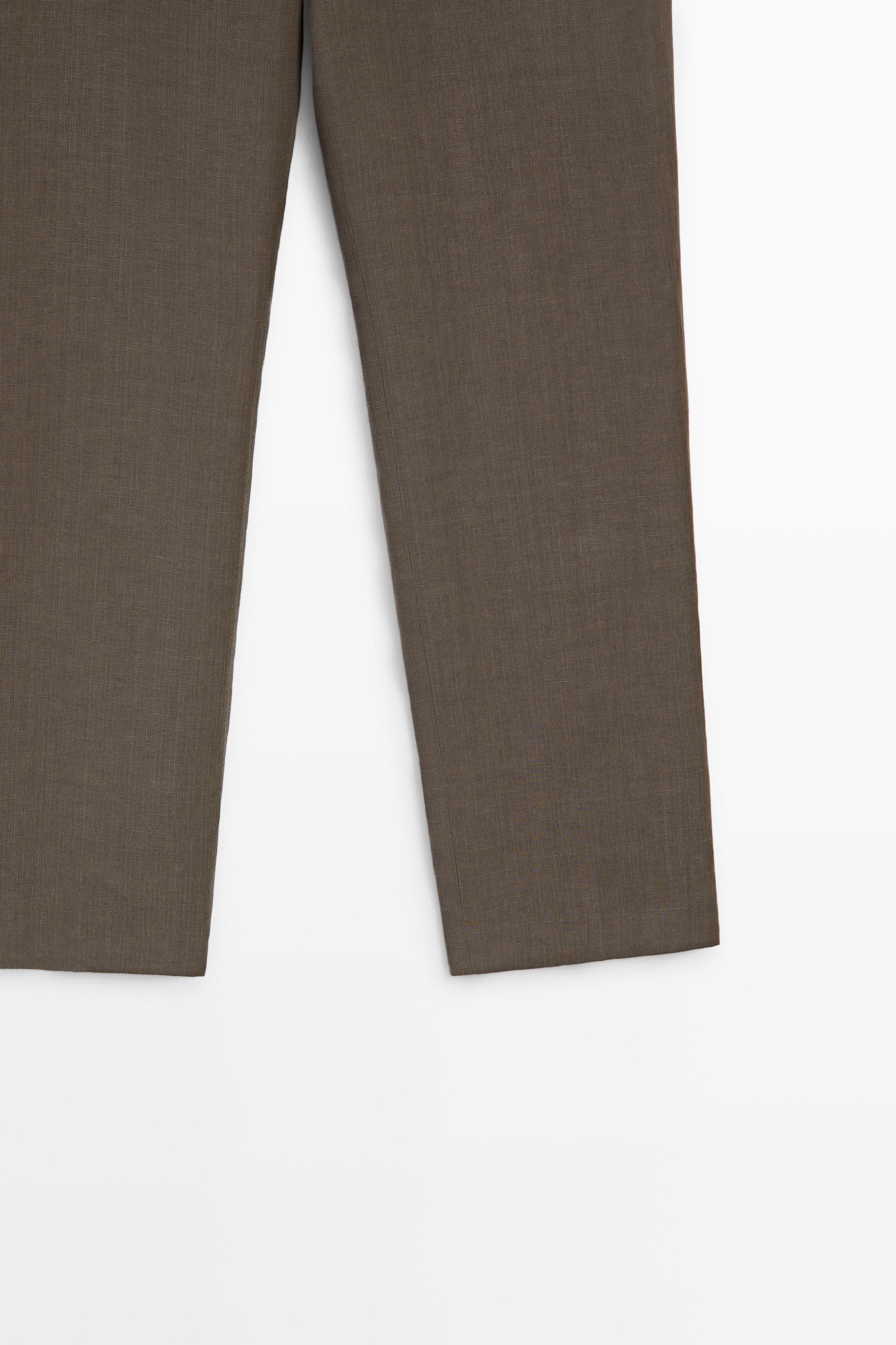 Linen-blend tailored pants - STUDIO