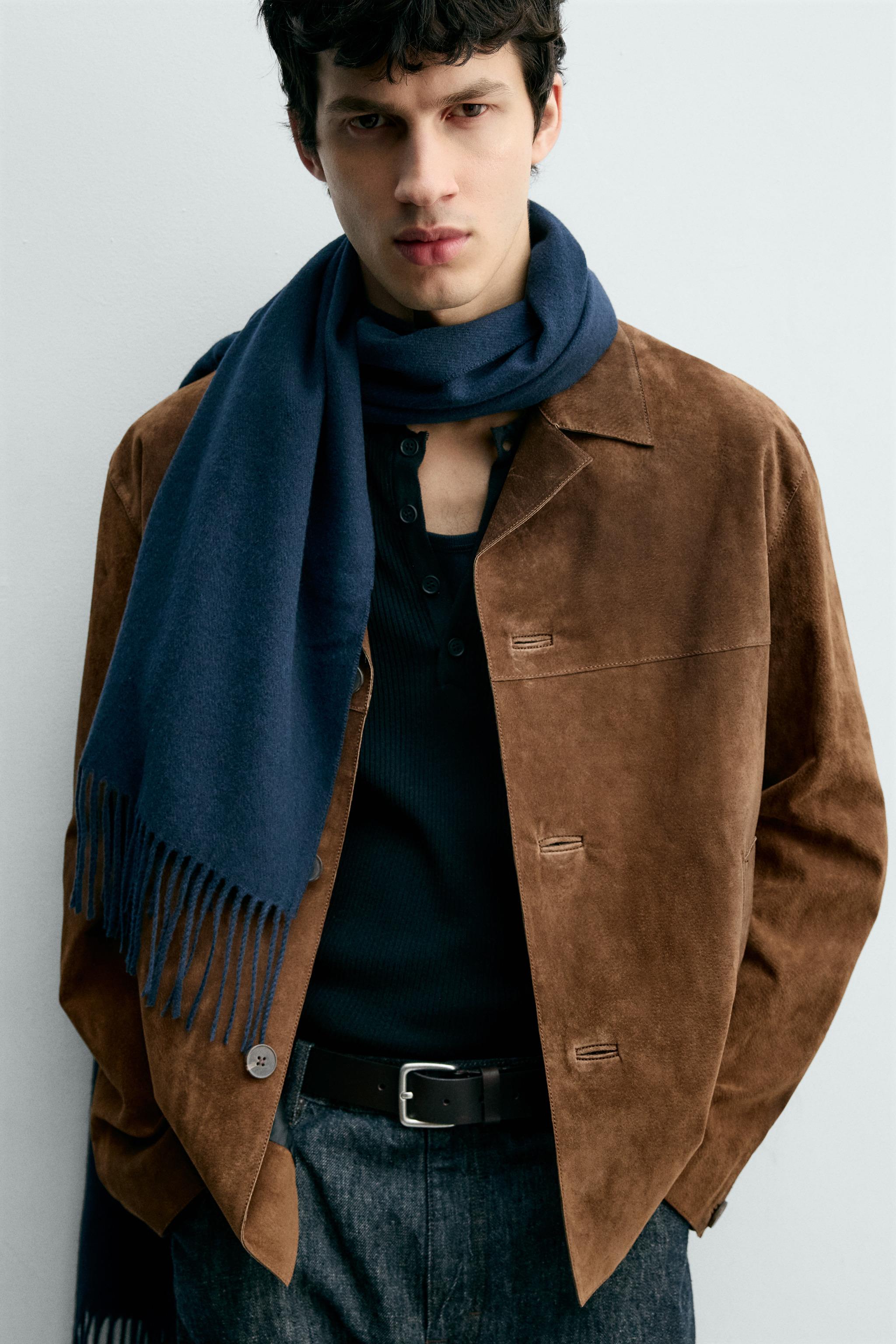 SURCHEMISE EN CUIR DAIM