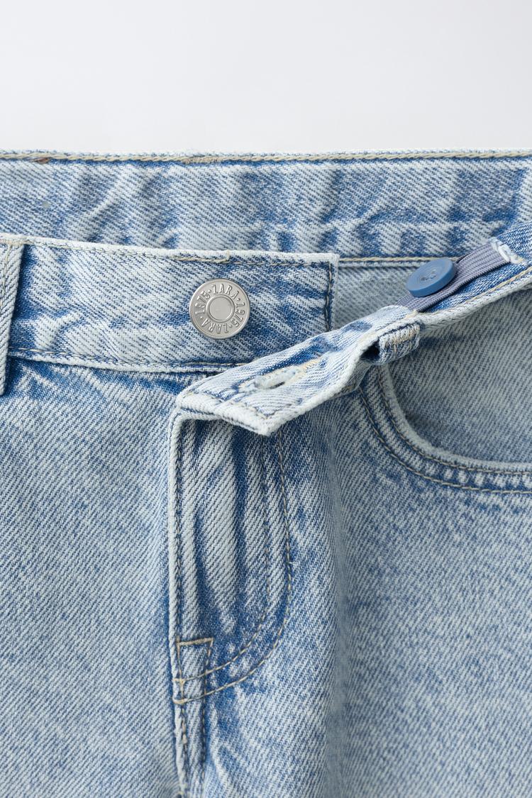 Jeans de pierna recta con dobladillo vuelto 5