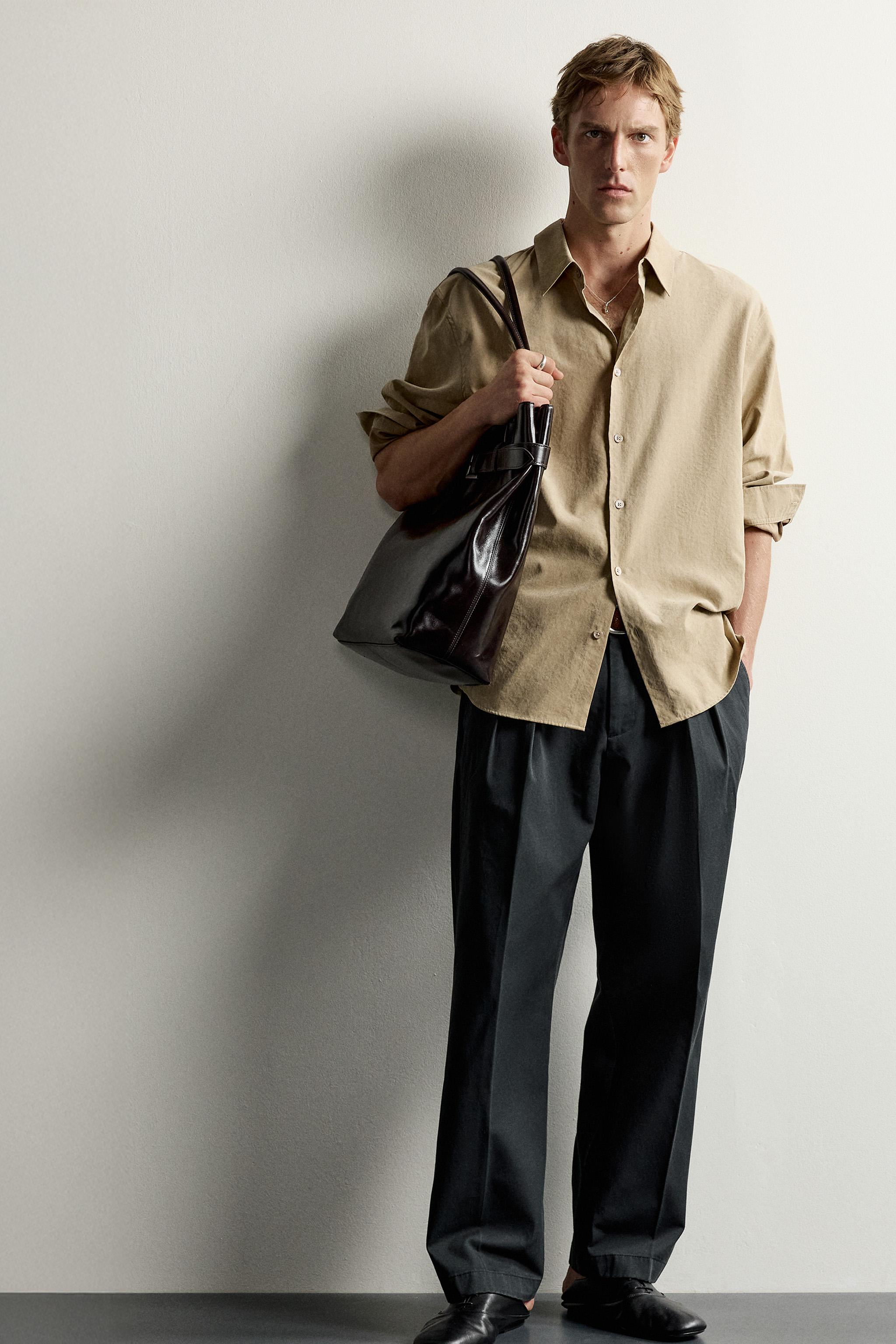 Мужские рубашки Zara SOFT RELAXED FIT SHIRT — фото 7