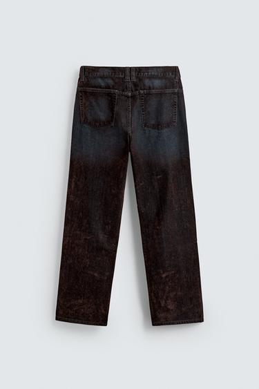JEAN BAGGY FIT AVEC VISCOSE - Marron de Zara - Image 7