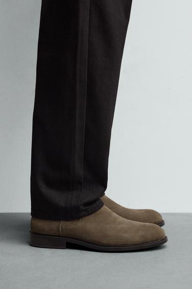 CHELSEABOOTS AUS LEDER - Maulwurfsgrau von Zara - Bild 0