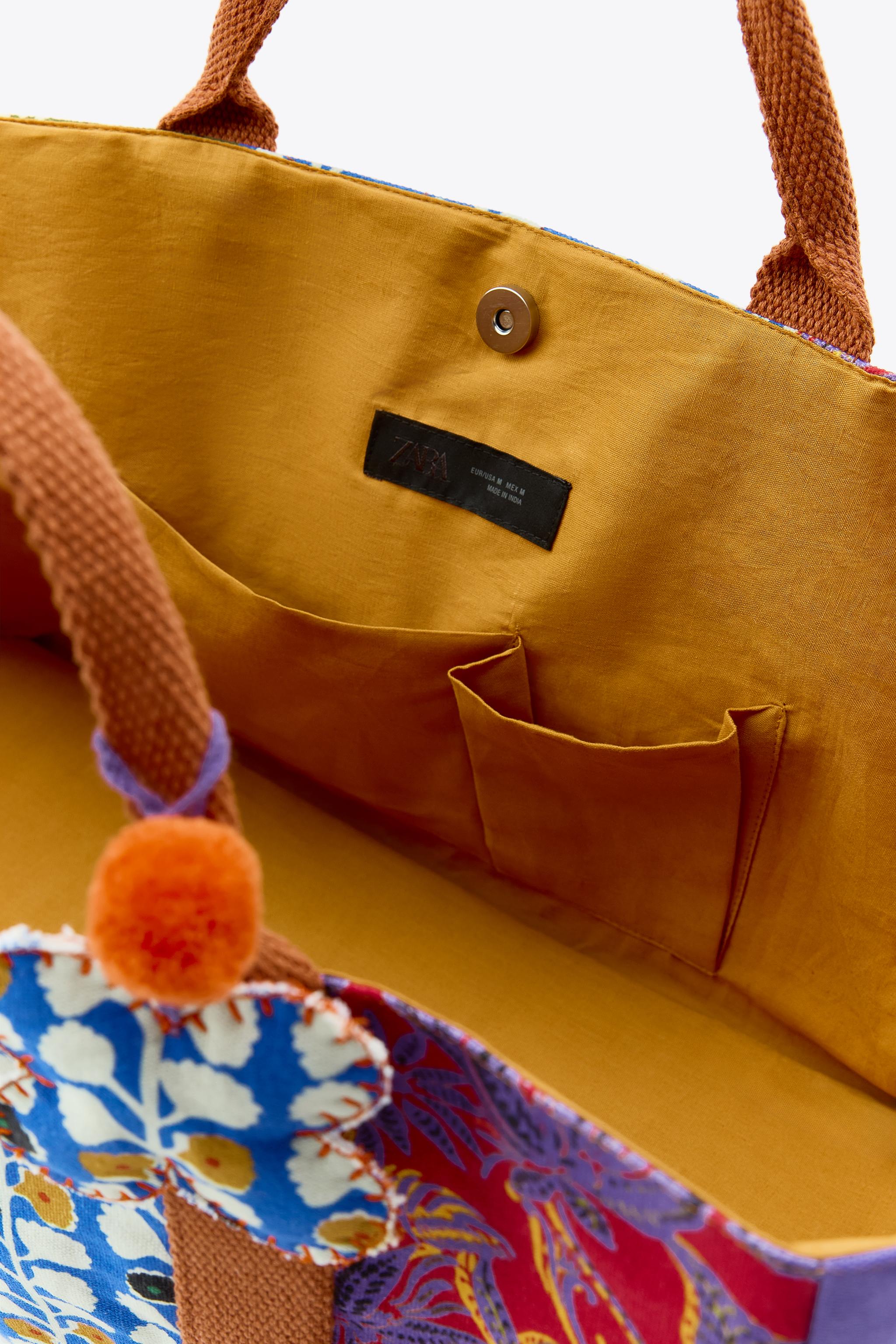 ZARA チャーム付きプリント柄バッグ 3988/018 CHARM PRINTED BAG - Multicolored | ZARA United States