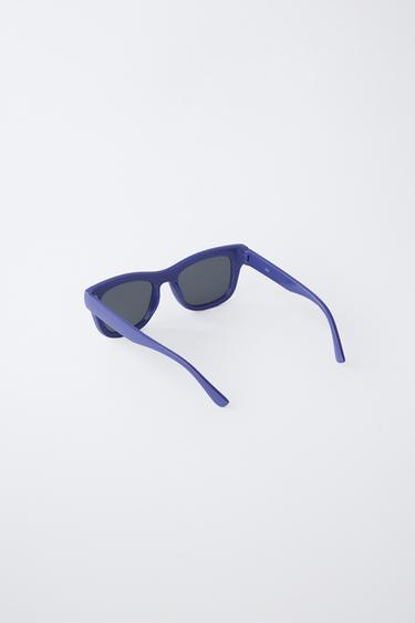 LUNETTES DE SOLEIL CARRÉES EN PLASTIQUE - Bleu de Zara - Image 2