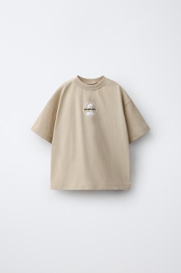 シェルビーTシャツベージュZaraのシェルビーTシャツ - ベージュ