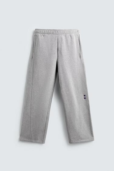 CHAMPION® X ZARA WIDE-LEG JOGGING TROUSERS - Grey marl by Zara