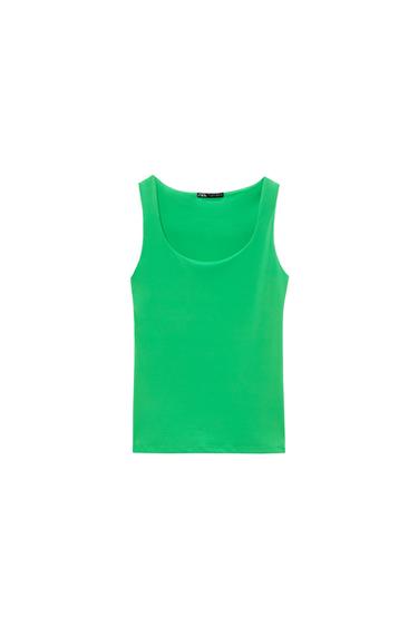 POLYAMIDE TOP WITH WIDE STRAPS
