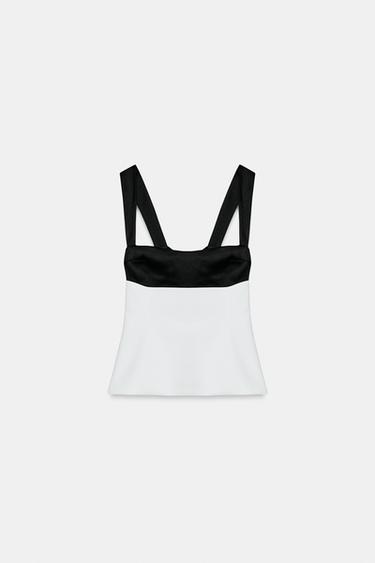 TOP AVEC NŒUD AU DOS - Blanc de Zara - Image 5