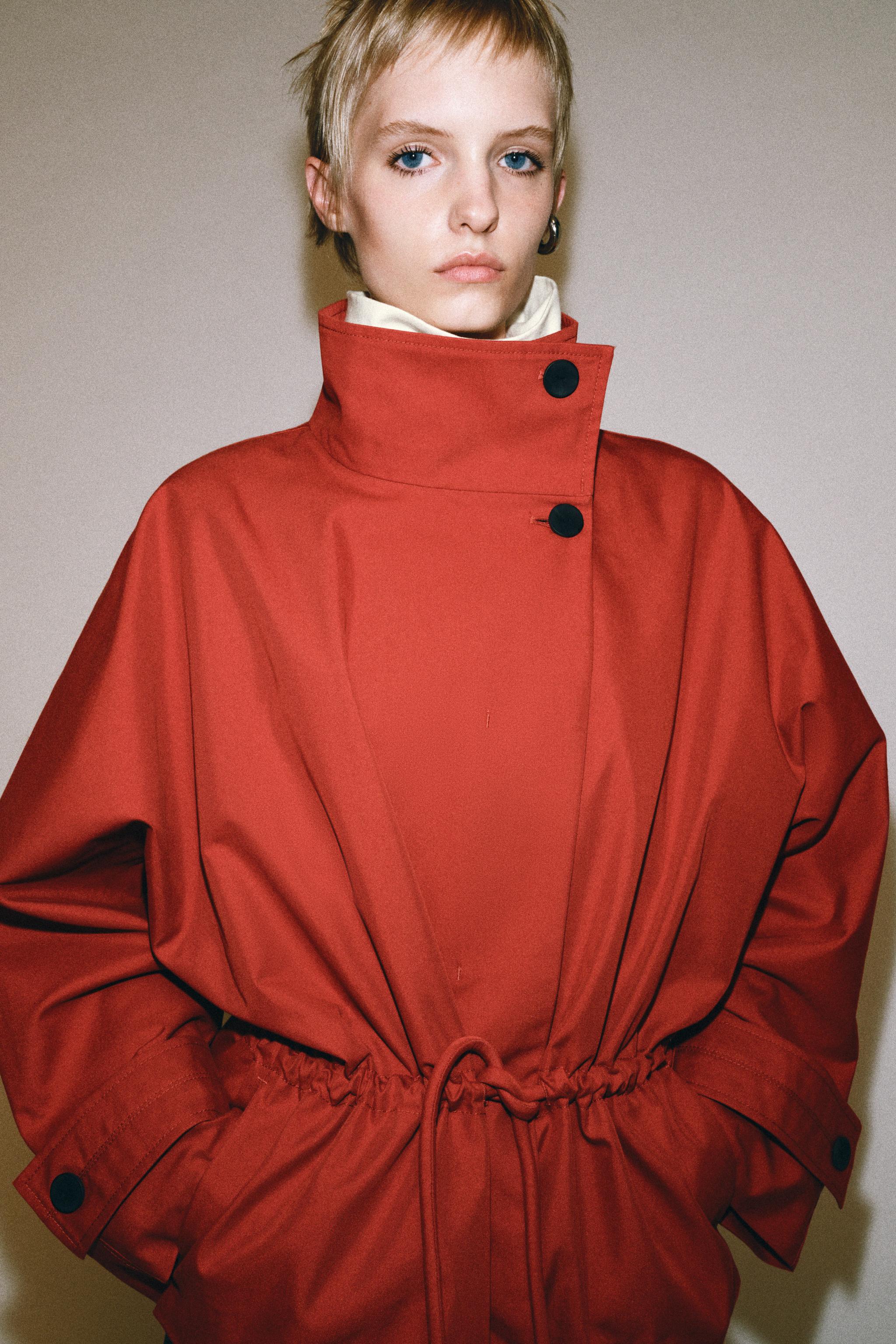 OVERSIZED SHORT TRENCH COAT ZW COLLECTION