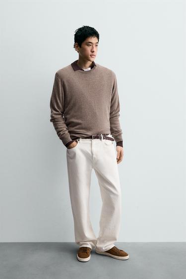 ZAPATILLA PIEL - Marrón Camel de Zara - Imagen 0