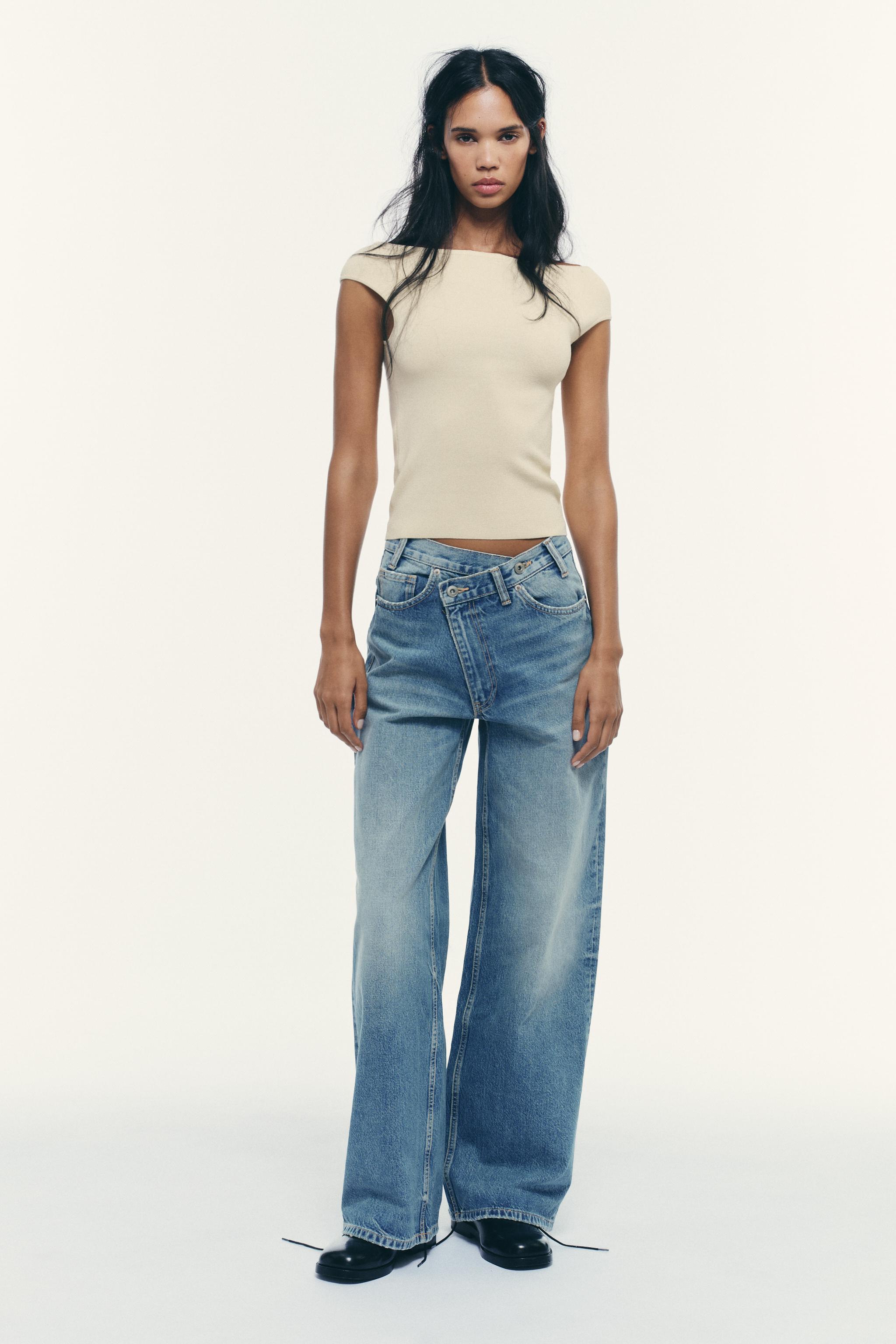 トップス koto TOP Z DEKOLTEM W ŁÓDKĘ Z GŁADKIEJ DZIANINY - Czarny | ZARA Polska