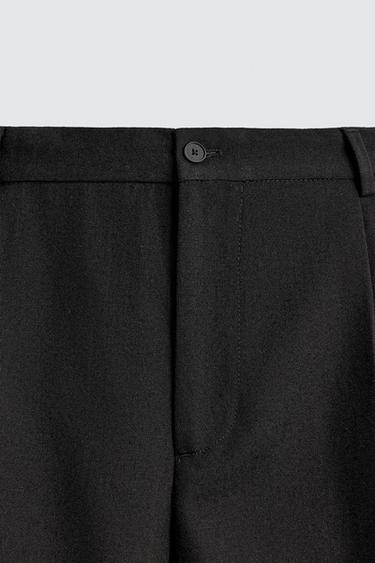 100% WOOL SUIT TROUSERS - Black by Zara - Image 8