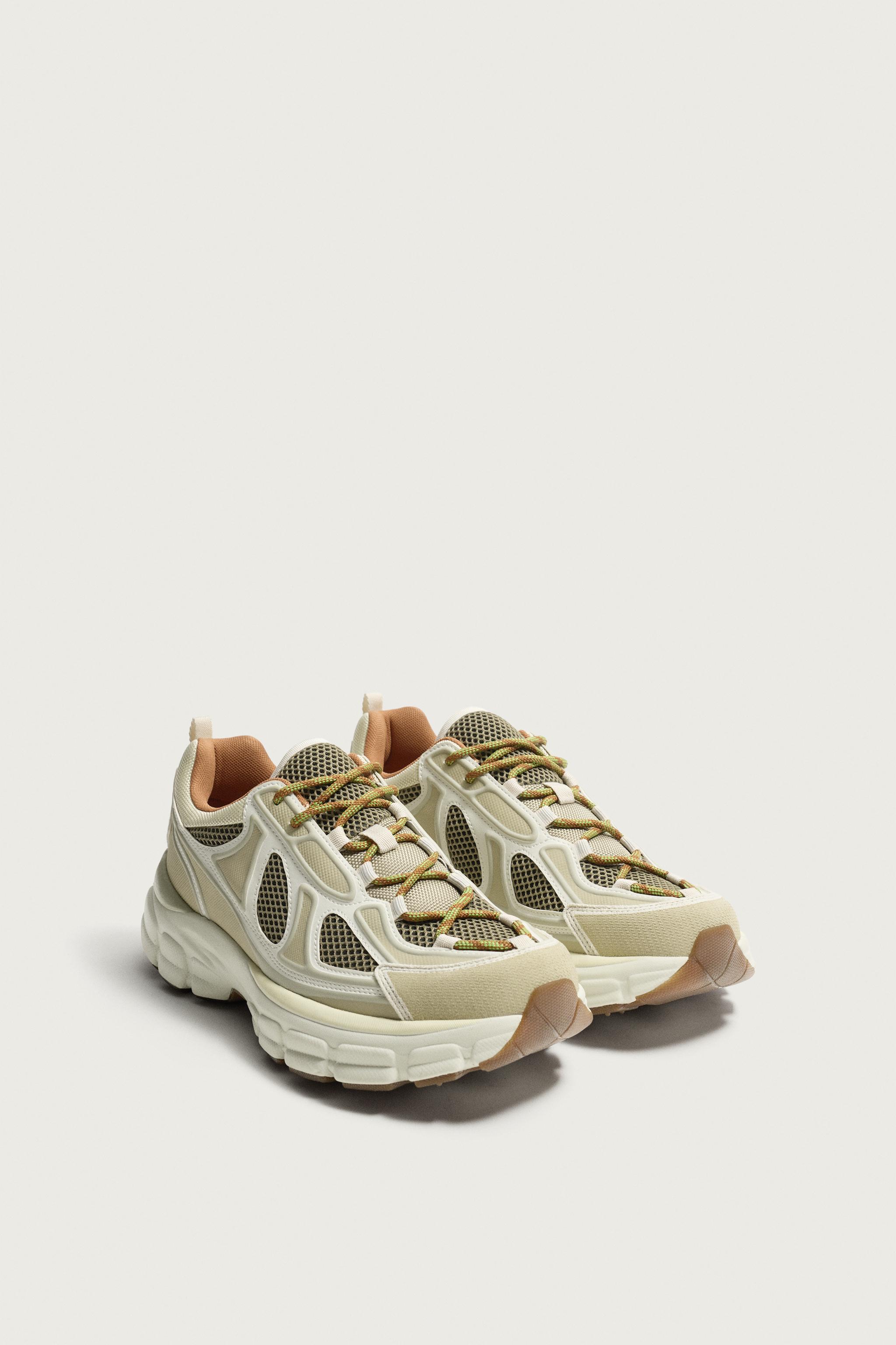 CHUNKY SOLE SNEAKERS — Green