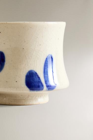 CERAMIC MINI MUG WITH PAINTED MOTIFS - Ecru by Zara - Image 3