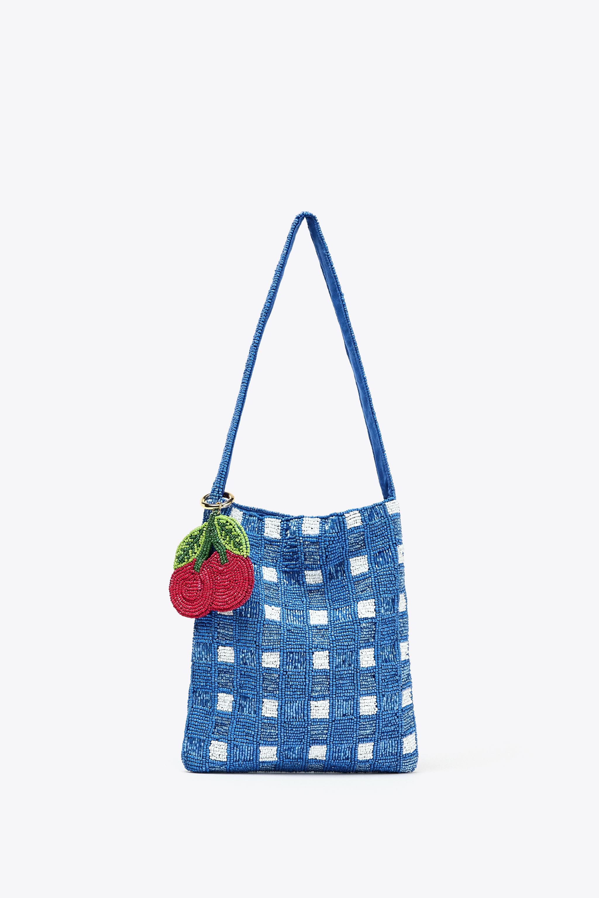 【ZARA】ファンタジービーズ ミニバケットバッグ ファンタジービーズ ミニバケットバッグ - ブルー | ZARA Japan
