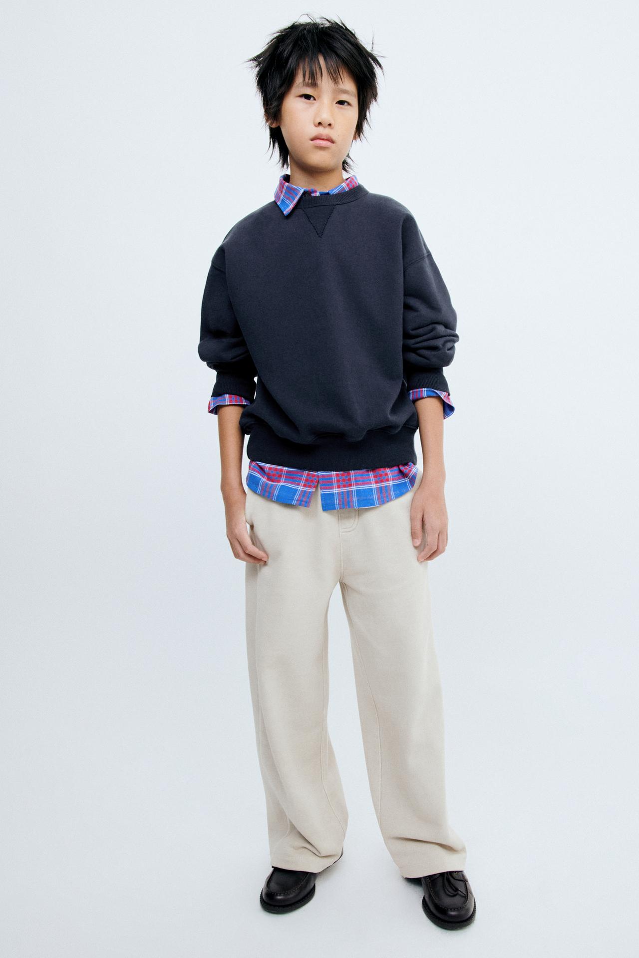 STORIESZ - STRAIGHT FLEECE PANTS — Ecru / Beige