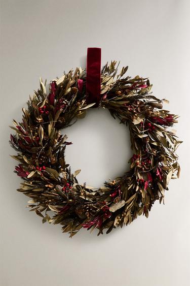 DEKO-KRANZ WEIHNACHTEN OLIVENBLÄTTER (60 CM) - Grün von Zara - Bild 0
