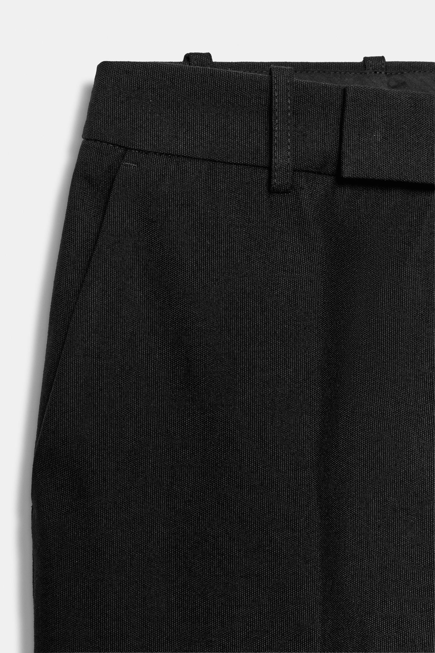 Женские брюки Zara ZW Collection Straight-Leg, цвет: Чёрный — фото 8