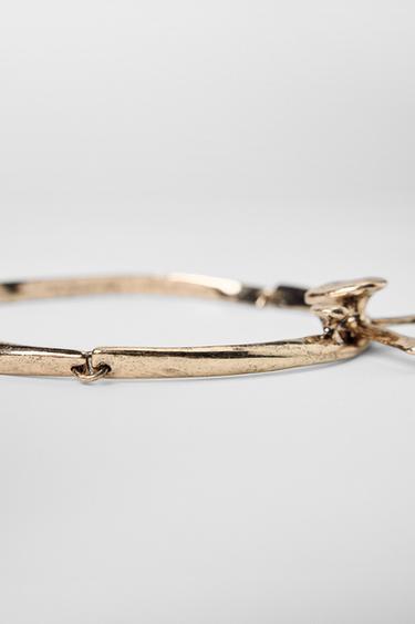 COLLIER ARTICULÉ PIÈCE MÉTALLIQUE KATE MOSS X ZARA - Doré de Zara - Image 3