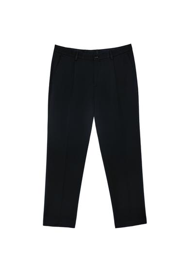 PLEATED SUIT TROUSERS