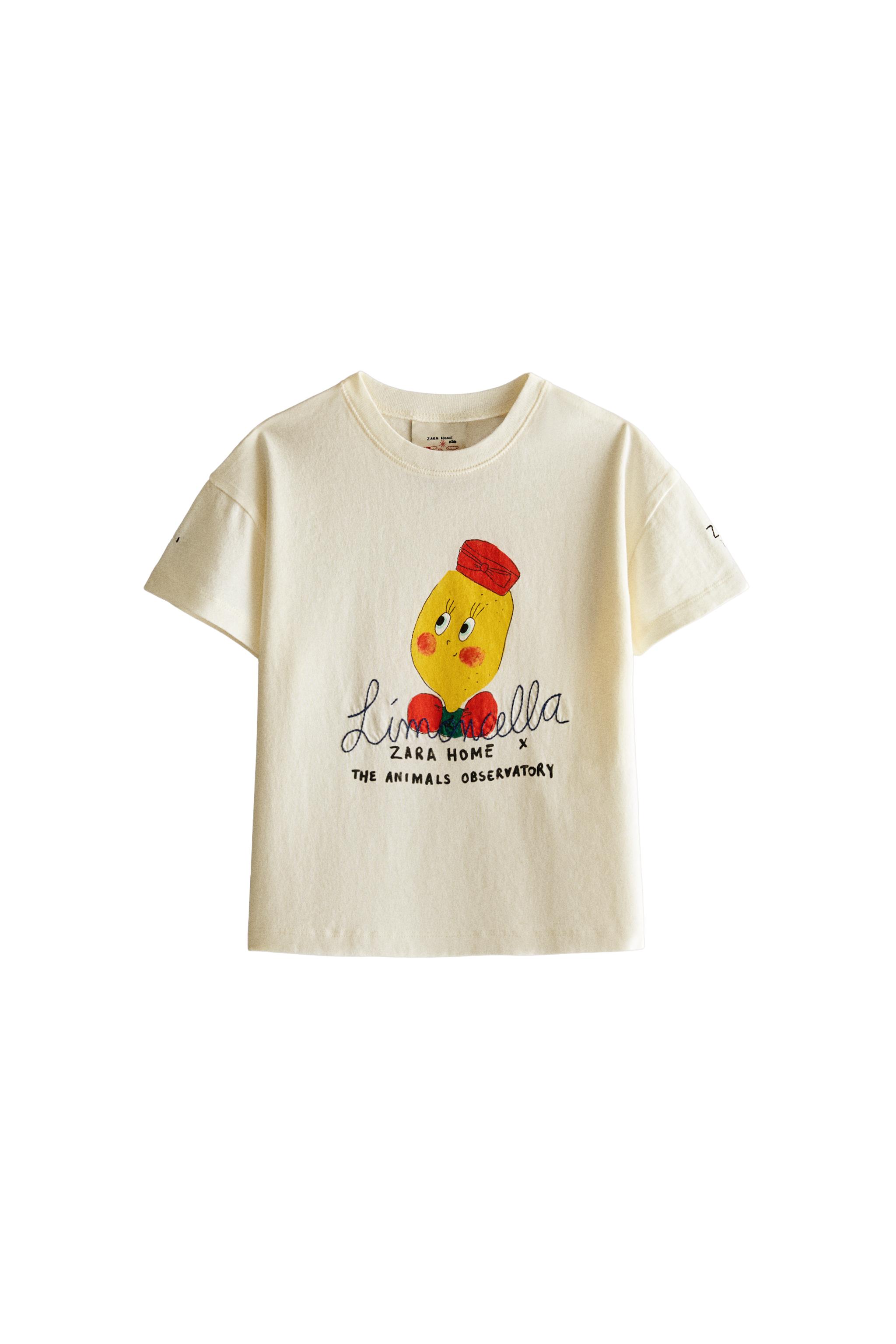 KIDS LIMONCELLA X THE ANIMALS OBSERVATORY T-SHIRT - Light beige