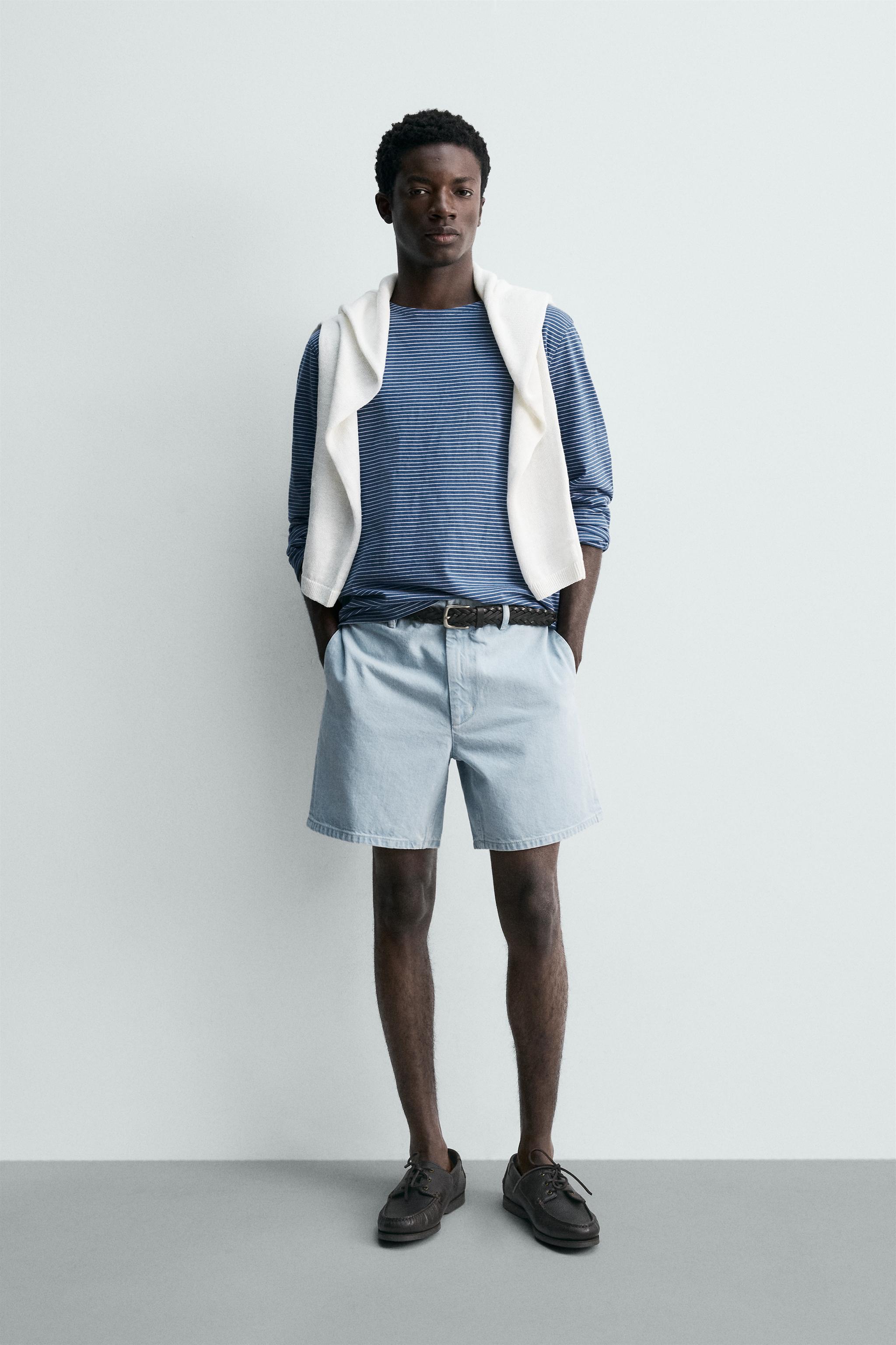 ブルーショートパンツ – メンズ | ZARA 日本